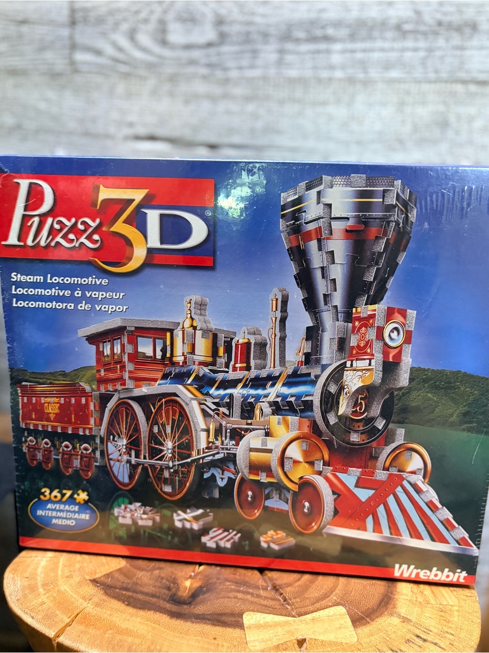 Wrebbit | NWOT Sealed 2003 Puzz-3D Steam Locomotive 367pcs 04801 Intermediate